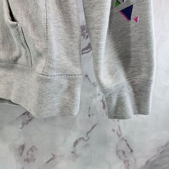 Teddy Fresh Hoodie Mens Small Gray Pullover Sweatshirt Green Purple 2017 - Picture 4 of 13